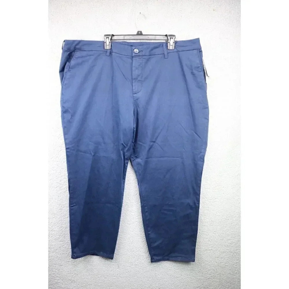 Kut From the Kloth Joanna Ankle Trouser-Slim Straight-Navy-24W-New w/Tags-Pocket